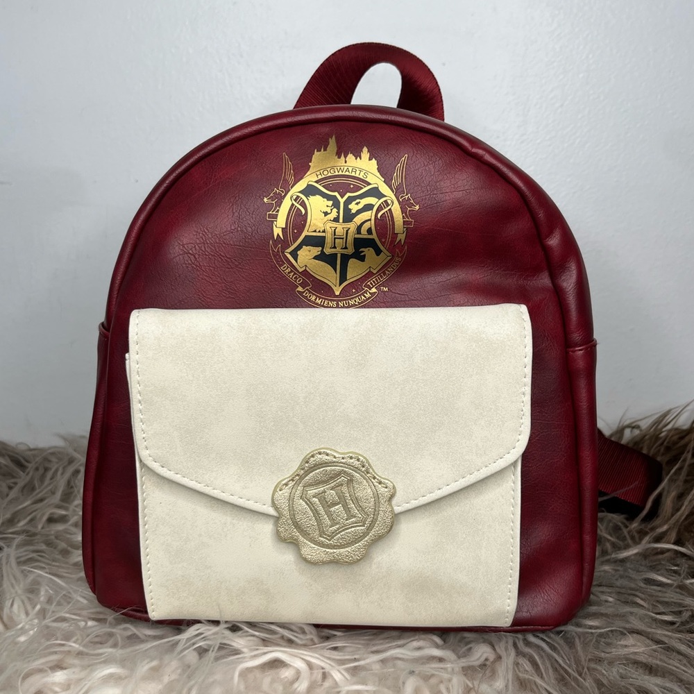 Harry Potter Hogwarts Draco Dragon Envelope Red Mini Backpack Purse NWT